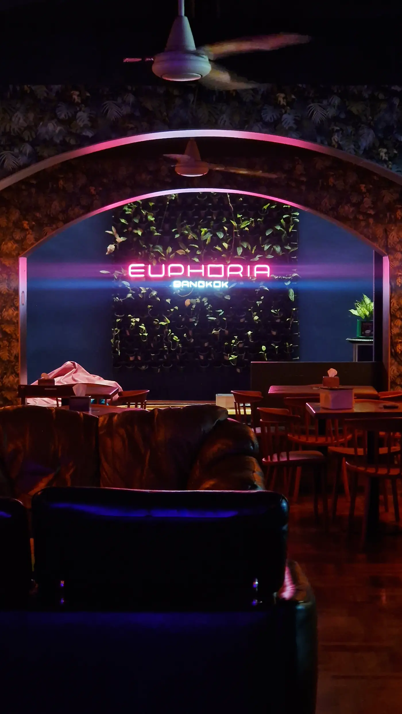 Euphoria ラウンジ会場の内装